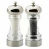 York Acrylic & Chrome Salt and Pepper Mill Set - Premium Tableware for Modern Kitchens -HARTS OF STUR Sales ML120020SET English Tableware Company York Acrylic Chrome Top Filled Salt And Pepper Mill Set