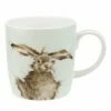 Wrendale Designs Hare Brained Large Mug - 400ml Ceramic Tea & Coffee Cup with Charming Hare Illustration