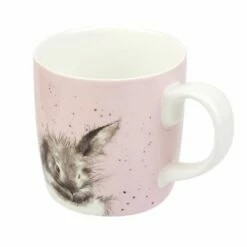 Wrendale Designs Bathtime Rabbit Large Fine Bone China Mug - Elegant Drinkware -HARTS OF STUR Sales MMPY4020XD Wrendale Designs Large Fine Bone China Mug Bathtime Rabbit 2