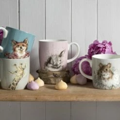 Wrendale Designs Large Fine Bone China Mug - Dandelion Mouse | Elegant Drinkware -HARTS OF STUR Sales MMQF4020XD Wrendale Designs Large Fine Bone China Mug Dandelion Mouse 4