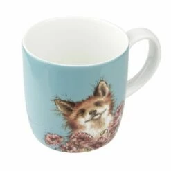 Wrendale Designs Large Fine Bone China Mug - Poppy Field Fox | Elegant Drinkware -HARTS OF STUR Sales MMQG4020XD Wrendale Designs Large Fine Bone China Mug Poppy Field Fox 2