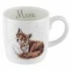 Wrendale Designs Large Fine Bone China Mug - Fox Mum Design | Elegant Drinkware -HARTS OF STUR Sales MMQZ4020 XD Wrendale Designs Large Mug Mum Fox
