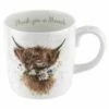 Wrendale Designs Large Fine Bone China Mug - Thank You, Cow - Elegant Drinkware for Tea & Coffee 2 Wrendale Designs Large Fine Bone China Mug - Thank You, Cow - Elegant Drinkware for Tea & Coffee -HARTS OF STUR Sales MMRB4020 XD Wrendale Designs Large Mug Thank You Cow