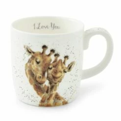 Wrendale Designs Fine Bone China Large Mug - I Love You - Elegant Drinkware for Tea & Coffee