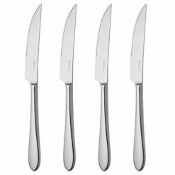 Robert Welch Norton Bright Steak Knife 4 Piece Set - Premium Stainless Steel Cutlery