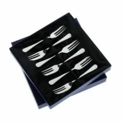 Arthur Price Old English Sovereign Silver Plate Set of 6 Pastry Forks - Elegant Cutlery for Desserts