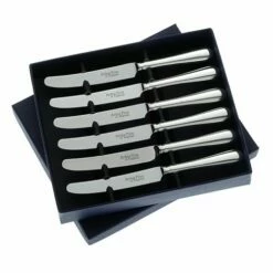 Arthur Price Of England Sovereign Silver Set Of Six Tea Knives - Old English Design