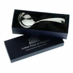 Arthur Price Of England Sovereign Stainless Steel Cream Ladle Rattail - Premium Cutlery for Elegant Serving