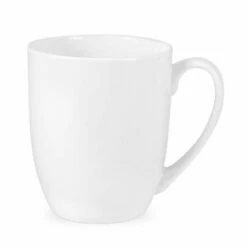 Royal Worcester Serendipity White Set of 4 Barrel-Shaped Mugs | Elegant Drinkware -HARTS OF STUR Sales SDP5570 X Royal Worcester Set of 4 Serendipity White Barrel Shape Mugs 1