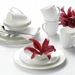 Royal Worcester Serendipity Platinum Set of 4 Elegant Side Plates | Premium Tableware -HARTS OF STUR Sales SDPPL5514 XB Royal Worcester Set of 4 Serendipity Platinum Side Plates 2