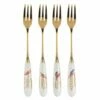 Sara Miller Chelsea Collection Set of 4 Pastry Forks - Elegant Cutlery for Desserts -HARTS OF STUR Sales SMC1102 XG Sara Miller Set of 4 Chelsea Collection Pastry Forks