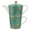 Sara Miller Chelsea Collection Tea For One Green Porcelain Cup & Saucer Set -HARTS OF STUR Sales SMCG79200 XG Sarah Miller Chelsea Collection Tea For One Green