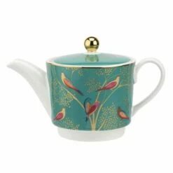 Sara Miller Chelsea Collection Tea For One Green Porcelain Cup & Saucer Set -HARTS OF STUR Sales SMCG79200 XG Sarah Miller Chelsea Collection Tea For One Green 2
