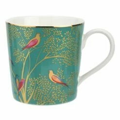 Sara Miller Chelsea Collection Tea For One Green Porcelain Cup & Saucer Set -HARTS OF STUR Sales SMCG79200 XG Sarah Miller Chelsea Collection Tea For One Green 3