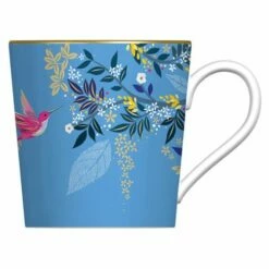 Sara Miller Chelsea Collection Light Blue Mug - Elegant Ceramic Coffee Cup