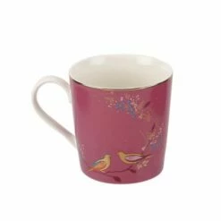 Sara Miller Chelsea Collection Pink Mug - Elegant Ceramic Tea & Coffee Cup -HARTS OF STUR Sales SMCP78914 XG Sara Miller Chelsea Collection Mug Pink 2