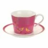 Sara Miller Chelsea Collection Pink Tea Cup & Saucer - Elegant Drinkware for Tea Lovers -HARTS OF STUR Sales SMCP78924 XG Sara Miller Chelsea Collection Tea Cup And Saucer Pink