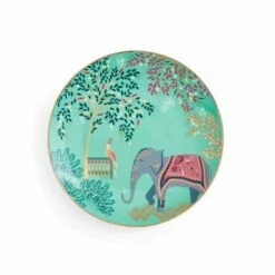 Sara Miller India Collection Set of 4 Elegant Cake Plates - Stylish Tableware for Desserts -HARTS OF STUR Sales SMI78964 XG Sara Miller India Collection Set of 4 Cake Plates 2