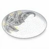 Sara Miller Artisanne Noir Paisley Large Oval Serving Platter - Elegant Tableware for Stylish Dining -HARTS OF STUR Sales SMNP79421XT Sara Miller Artisanne Noir Large Oval Serving Platter Paisley