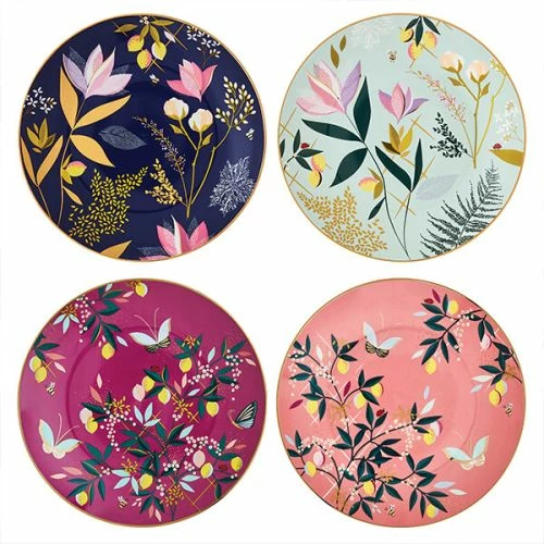 Sara Miller Orchard Set of 4 Assorted Cake Plates - Elegant Tableware for Every Occasion 3 Sara Miller Orchard Set of 4 Assorted Cake Plates - Elegant Tableware for Every Occasion