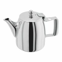Stellar 31floz / 0.9L Continental Teapot - Premium Stainless Steel Tea Maker