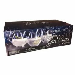 Dartington Party Set Of Six Stemless Copa Gin Glasses - Premium Drinkware for Cocktails & Spirits -HARTS OF STUR Sales ST317156PK Dartington Copa Party Stemless Gin Glasses 1