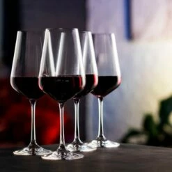 Dartington Cheers! Set Of 4 Premium Red Wine Glasses - Elegant Drinkware for Wine Enthusiasts -HARTS OF STUR Sales ST328634PK Dartington Cheers Set Red Wine Glasses 4