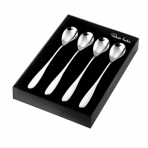 Robert Welch Stanton Bright Long Handled Spoon 4 Piece Set - Premium Stainless Steel Cutlery 4 Robert Welch Stanton Bright Long Handled Spoon 4 Piece Set - Premium Stainless Steel Cutlery - Image 2