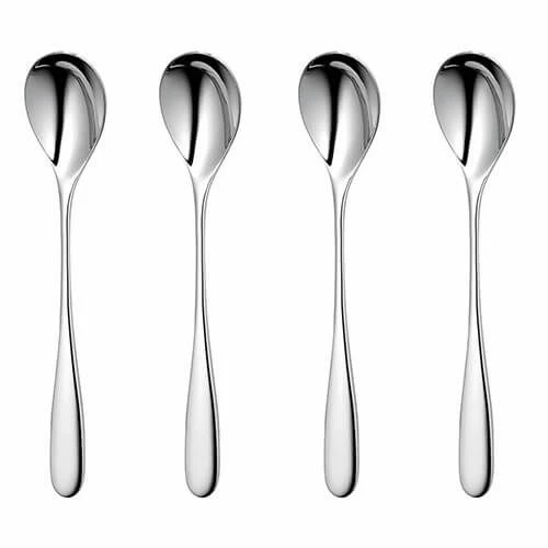 Robert Welch Stanton Bright Long Handled Spoon 4 Piece Set - Premium Stainless Steel Cutlery 3 Robert Welch Stanton Bright Long Handled Spoon 4 Piece Set - Premium Stainless Steel Cutlery