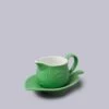 W.M.Bartleet & Sons Green Mint Sauce Boat with Saucer - 177ml | Gravy & Tableware -HARTS OF STUR Sales T336 W M Bartleet Mint Sauce Boat Green