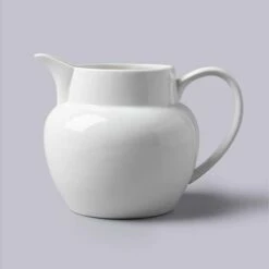 W.M.Bartleet & Sons Traditional Bellied Milk Jug 1L - Elegant Drinkware for Home & Kitchen