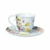 Katie Alice English Garden Tea Cup and Saucer Set - Elegant Floral Design, Perfect for Afternoon Tea