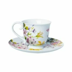 Katie Alice English Garden Tea Cup and Saucer Set - Elegant Floral Design, Perfect for Afternoon Tea