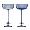 LSA Champagne Theatre 210ml Midnight Blue Saucer Set of 2 - Elegant Drinkware -HARTS OF STUR Sales TH04 G1557 07 165 LSA Champagne Theatre 210ml Champagne Saucer Tier Midnight Blue Set Of 2