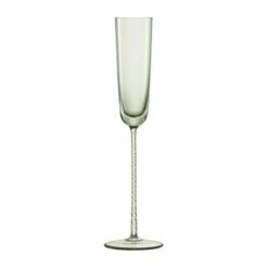 LSA Champagne Theatre 120ml Champagne Flute Set of 2 - Braid & Smoke Grey | Elegant Drinkware -HARTS OF STUR Sales TH08 G1555 04 164 LSA Champagne Theatre 120ml Champagne Flute Braid Smoke Grey Set Of 2 1