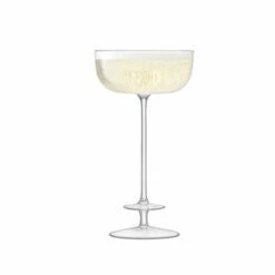 LSA Champagne Theatre Champagne Saucer 210ml Set of Two - Clear & Tiered Design -HARTS OF STUR Sales TH13 G1557 07 301 LSA Champagne Theatre Champagne Saucer 210ml Tier Clear Set Of 2 1