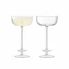LSA Champagne Theatre Champagne Saucer 210ml Set of Two - Clear & Tiered Design -HARTS OF STUR Sales TH13 G1557 07 301 LSA Champagne Theatre Champagne Saucer 210ml Tier Clear Set Of 2