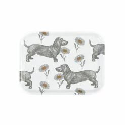 Thornback & Peel Dog & Daisy Small Rectangular Birch Tray | Stylish Tableware