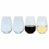 Dartington Cheers! Set Of 4 Stemless Wine Glasses - Elegant Drinkware for Wine Lovers -HARTS OF STUR Sales TU328694PK Dartington Cheers Set Stemless Wine Glasses