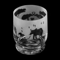 Dartington Aspect Tumbler Elephant Parade - Elegant Glassware for Drinks -HARTS OF STUR Sales TU34075ELEPHANT Dartington Aspect Tumbler Elephant Parade 1