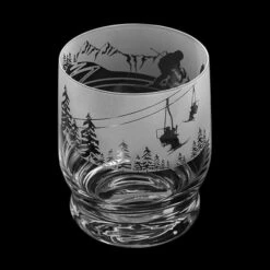 Dartington Aspect Tumbler Skiing - Premium Crystal Glass for Wine, Whisky & Cocktails -HARTS OF STUR Sales TU34075SKIING Dartington Aspect Tumbler Skiing 1