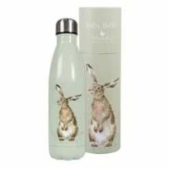 Wrendale Designs Hare Water Bottle - Insulated Stainless Steel Drinkware for Everyday Use -HARTS OF STUR Sales WB001 Wrendale Hare Water Bottle 1