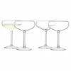 LSA Wine Champagne Saucer 215ml Clear Set Of Four - Elegant Drinkware for Celebrations -HARTS OF STUR Sales WI24 G1154 08 301 LSA Wine Champagne Saucer Set Clear