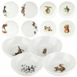 Wrendale Designs 12 Piece Dinner Set - Elegant Tableware Set for Everyday Dining