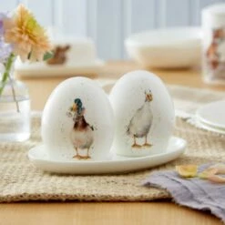 Wrendale Designs Duck Salt & Pepper Pots with Tray | Quirky Tableware Gift 12 Wrendale Designs Duck Salt & Pepper Pots with Tray | Quirky Tableware Gift -HARTS OF STUR Sales WN4383 XG Wrendale Designs Salt And Peppe With Tray Ducks 4