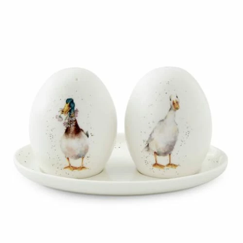 Wrendale Designs Duck Salt & Pepper Pots with Tray | Quirky Tableware Gift 3 Wrendale Designs Duck Salt & Pepper Pots with Tray | Quirky Tableware Gift