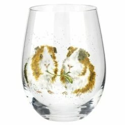 Wrendale Designs Set of 4 Tumbler Glasses - Elegant Drinkware for Home & Gifts -HARTS OF STUR Sales WNA4312 XG Wrendale Designs Tumbler Set Assorted Domestic Animals 1
