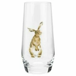 Wrendale Designs Set of 4 Hiball Glasses - Elegant Drinkware for Home & Gifts -HARTS OF STUR Sales WNA4313 XG Wrendale Designs Hi Ball Assorted Country Animals 1