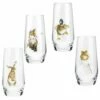 Wrendale Designs Set of 4 Hiball Glasses - Elegant Drinkware for Home & Gifts 2 Wrendale Designs Set of 4 Hiball Glasses - Elegant Drinkware for Home & Gifts -HARTS OF STUR Sales WNA4313 XG Wrendale Designs Hi Ball Assorted Country Animals