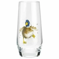 Wrendale Designs Set of 4 Hiball Glasses - Elegant Drinkware for Home & Gifts -HARTS OF STUR Sales WNA4313 XG Wrendale Designs Hi Ball Assorted Country Animals 2